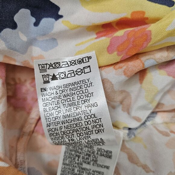 Roxy Another Day Printed Romper Dress Small Off Shoulder Floral Escape Beach - Picture 8 of 10